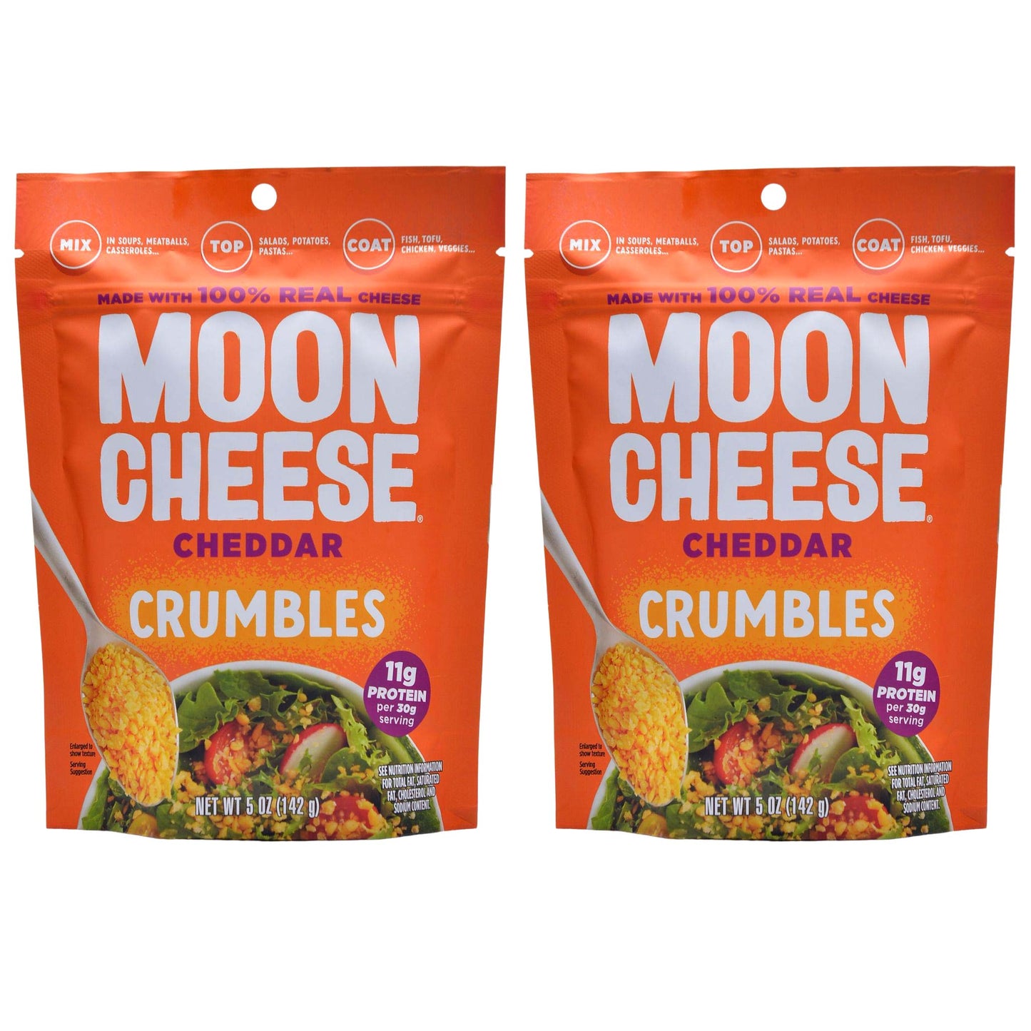 Moon Cheese - Cheddar Crumbles 2 pack