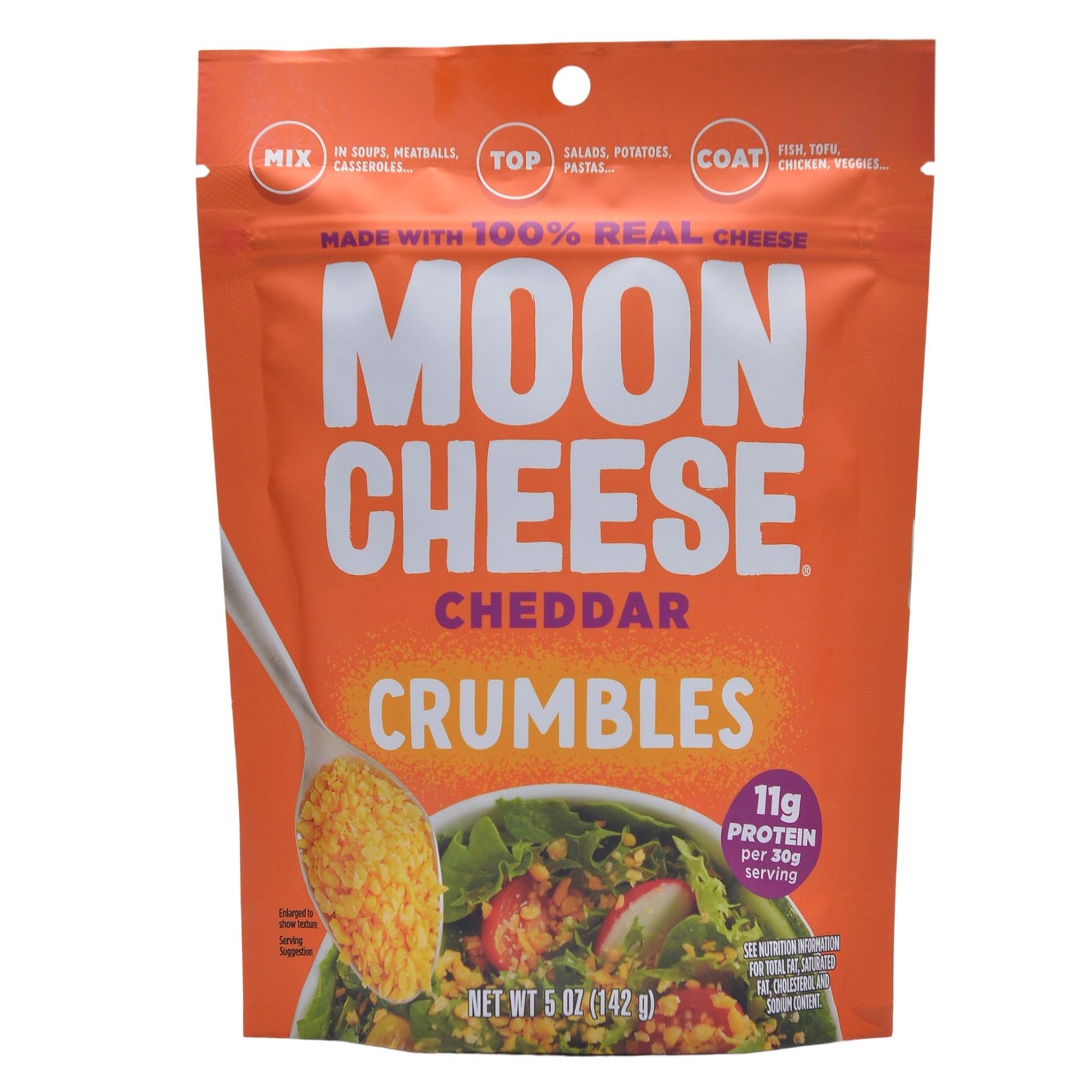 Moon Cheese - Cheddar Crumbles 2-pack (2 x 5 oz Bags)