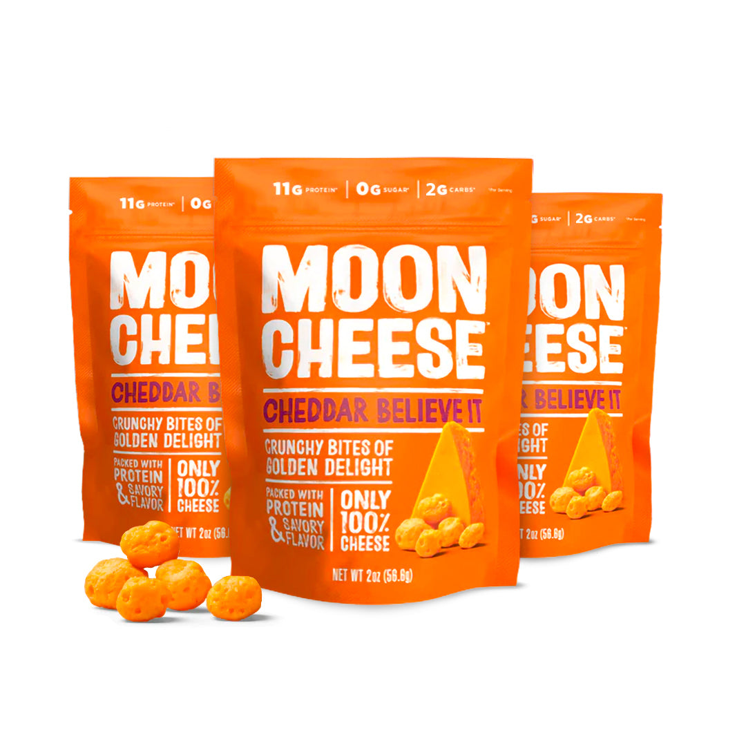 Moon Cheese Cheddar Believe It (Cheddar Cheese Snack)